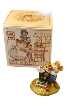 Retired Wee Forest Folk M181 Little Squirt Red Ball Signed 1991 William Petersen